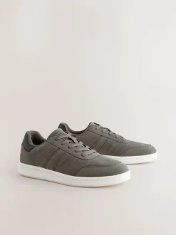 Grijs - Sneakers van imitatiesuède