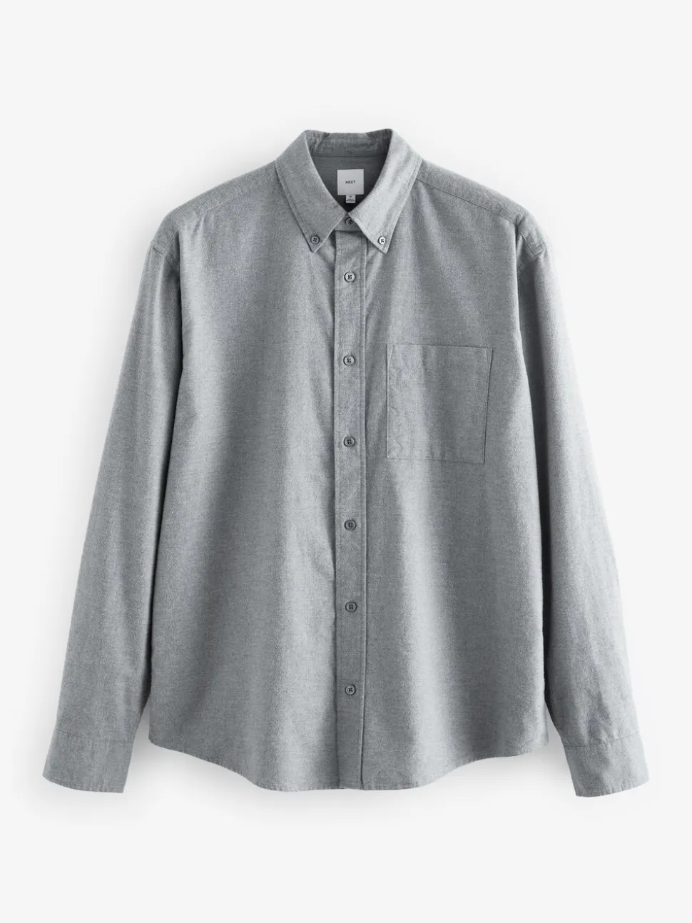 Grijs - Soft Touch Oxford Long Sleeve Shirt