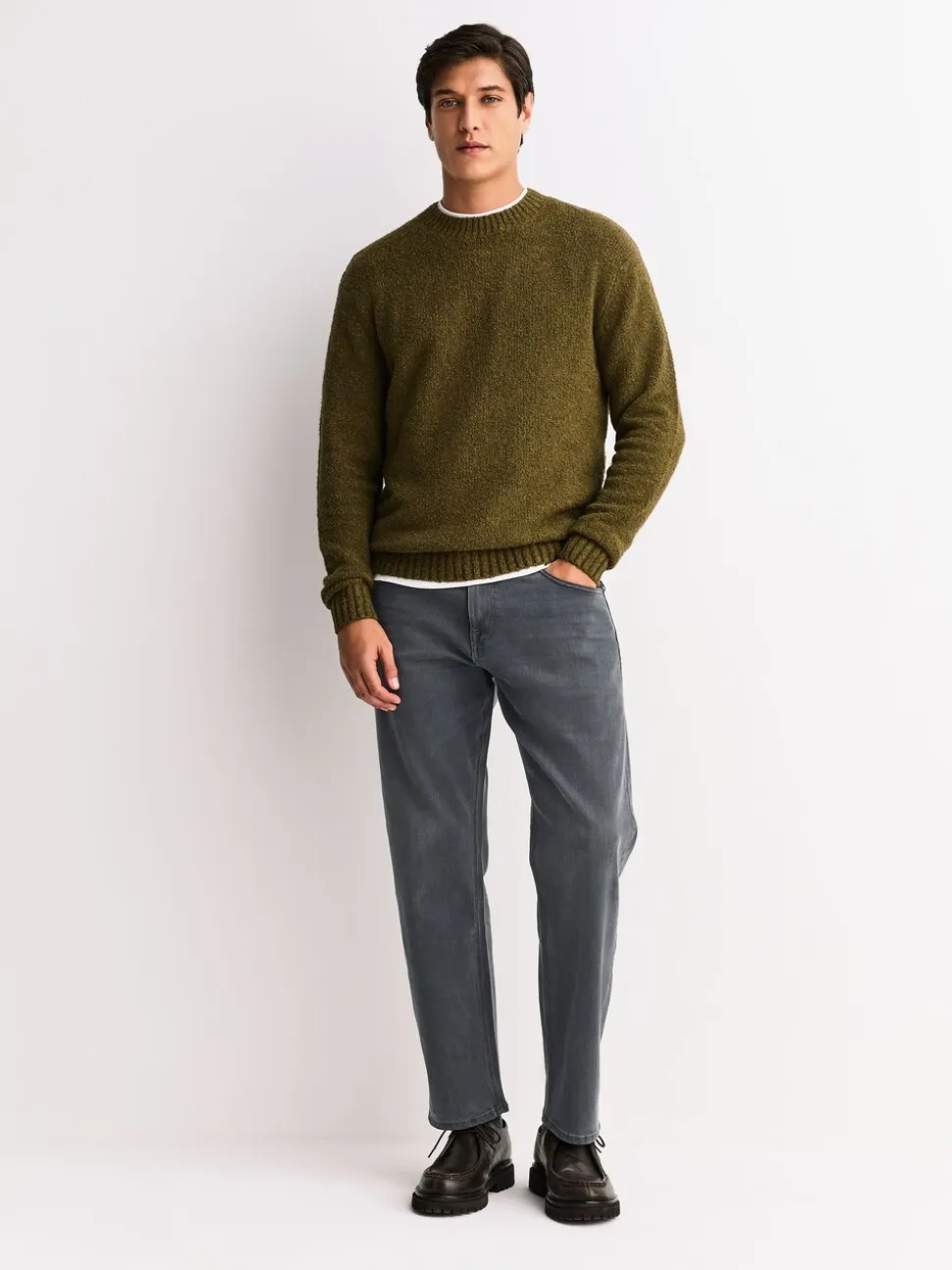 Grijs - Straight fit - Motionflex jeans