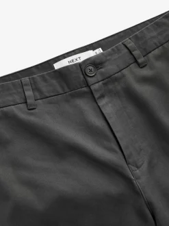 Grijs - Straight-fit chino van 100% katoen