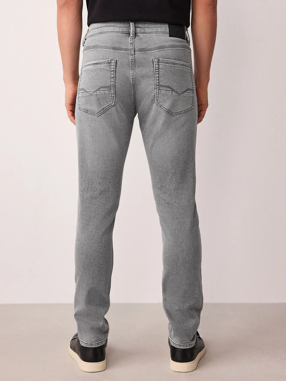 Grijs - Strakke Pasvorm - Comfortabele stretchjeans