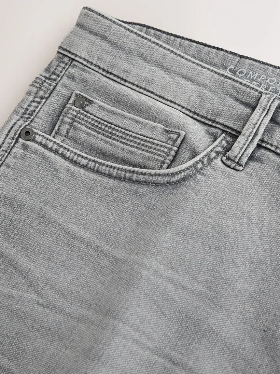 Grijs - Strakke Pasvorm - Comfortabele stretchjeans