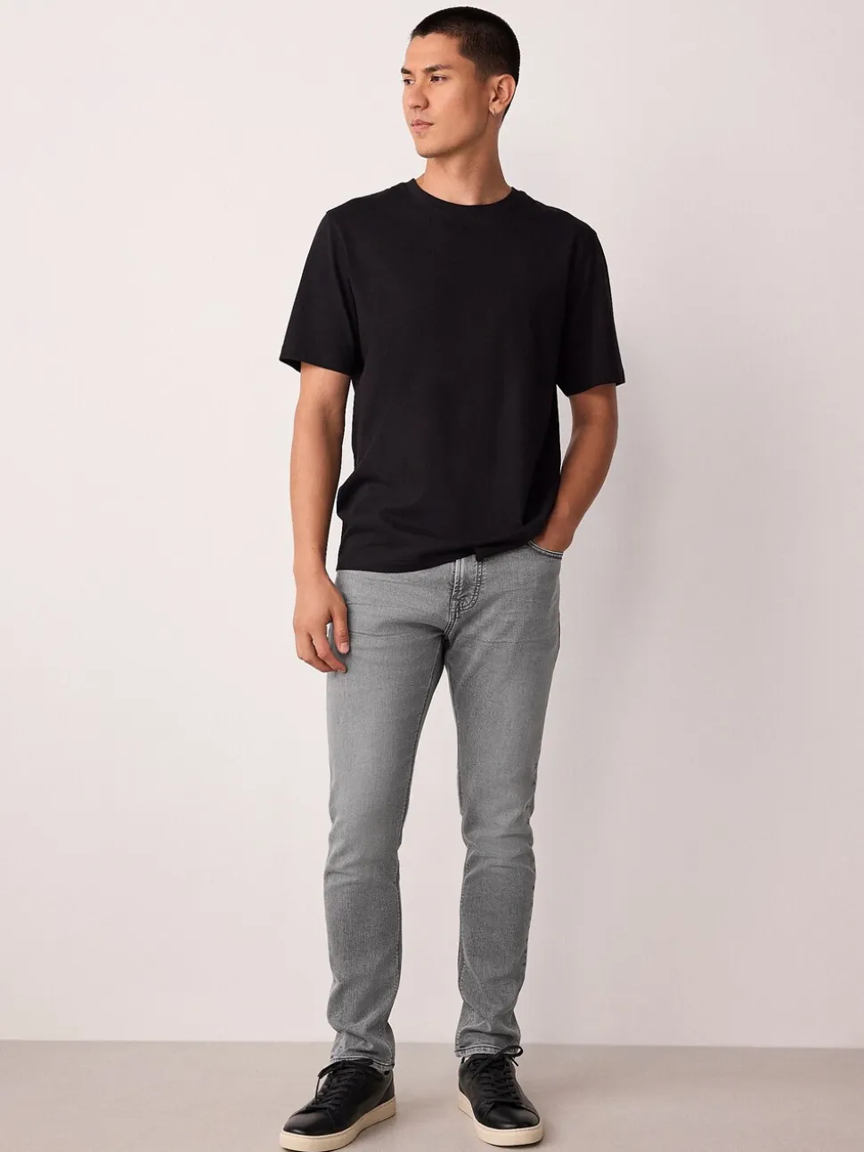 Grijs - Strakke Pasvorm - Comfortabele stretchjeans