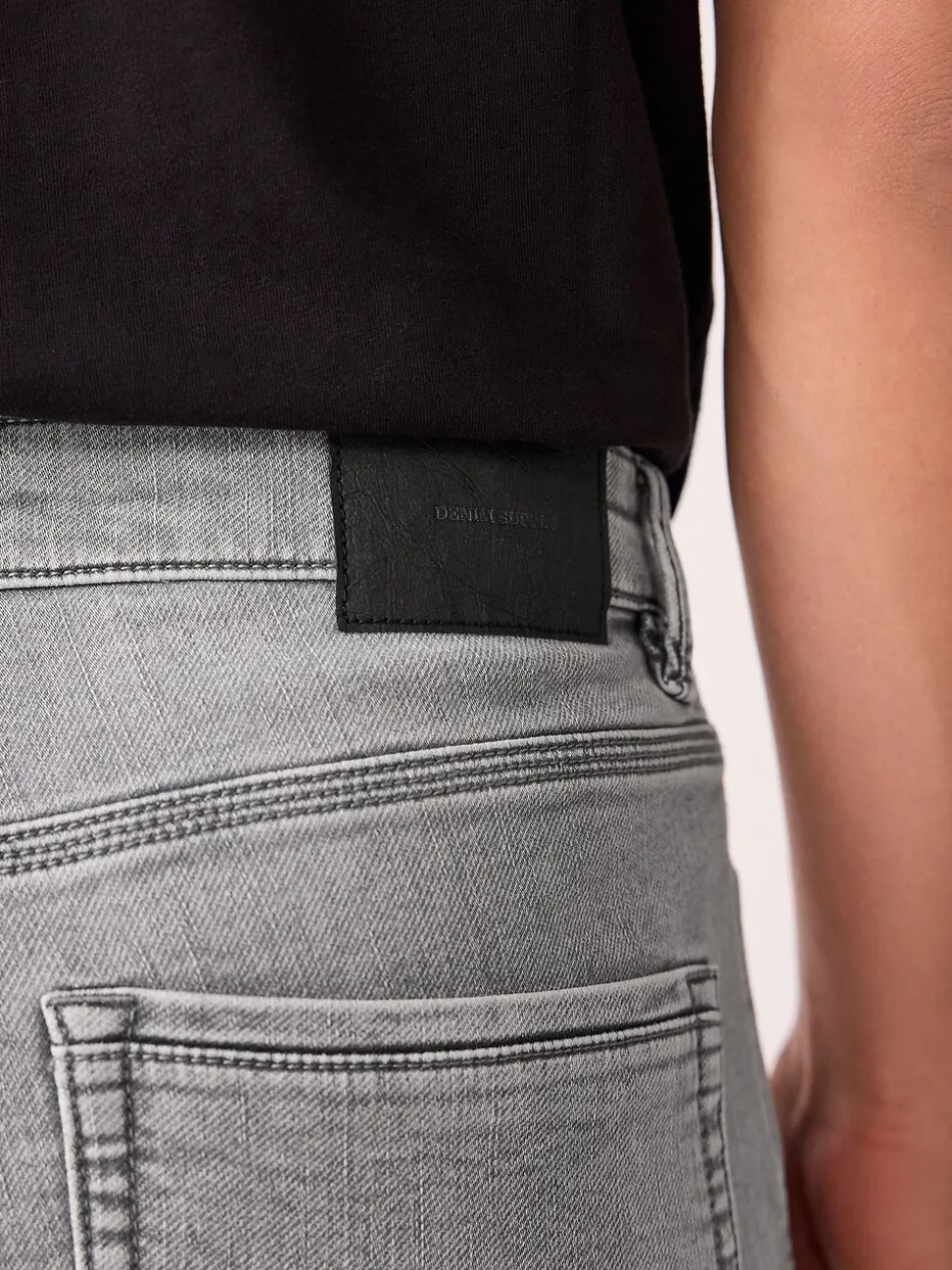 Grijs - Strakke Pasvorm - Comfortabele stretchjeans