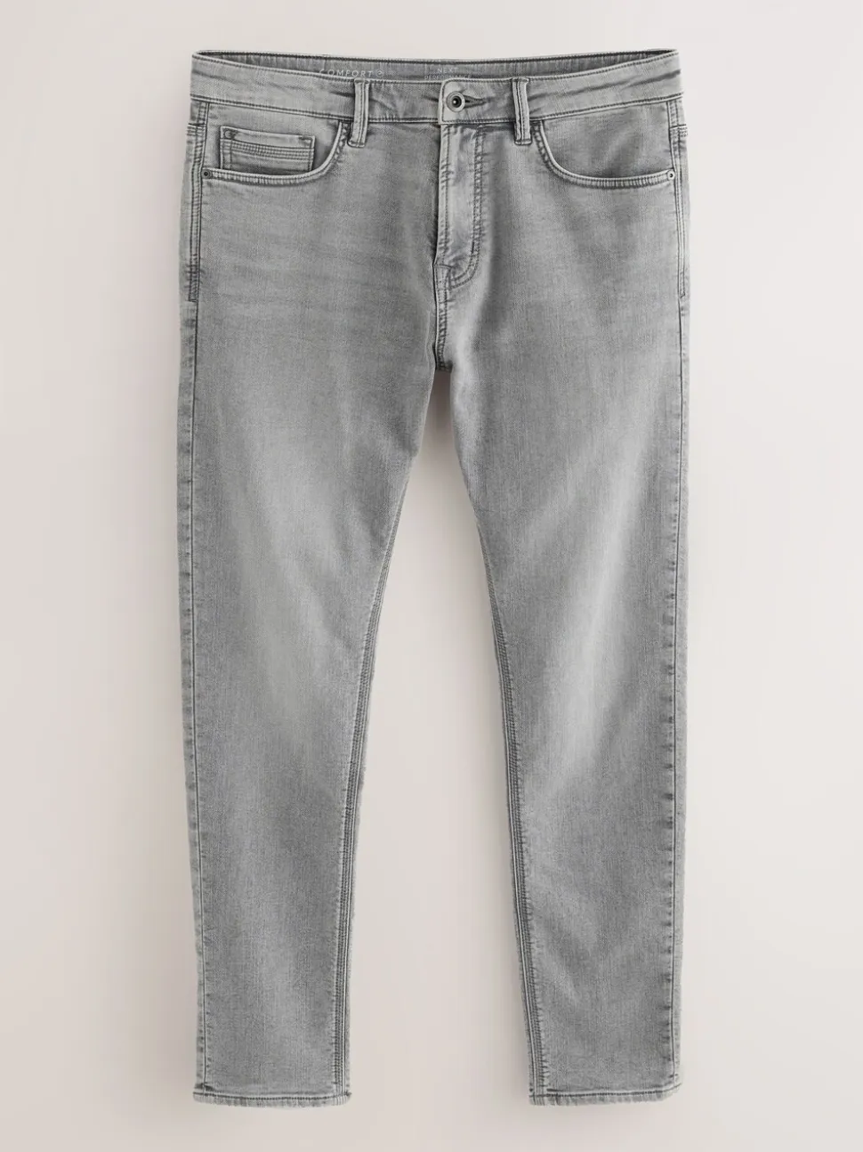 Grijs - Strakke Pasvorm - Comfortabele stretchjeans