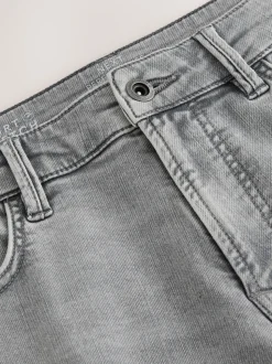Grijs - Strakke Pasvorm - Comfortabele stretchjeans