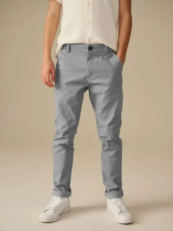 Grijs - Stretchy chino's (3-17jr)