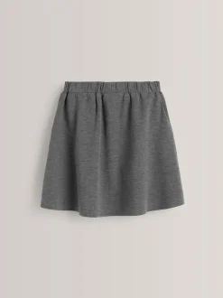 Grijs - Stretchy schoolrok met elastische tailleband (3 - 16 jr)