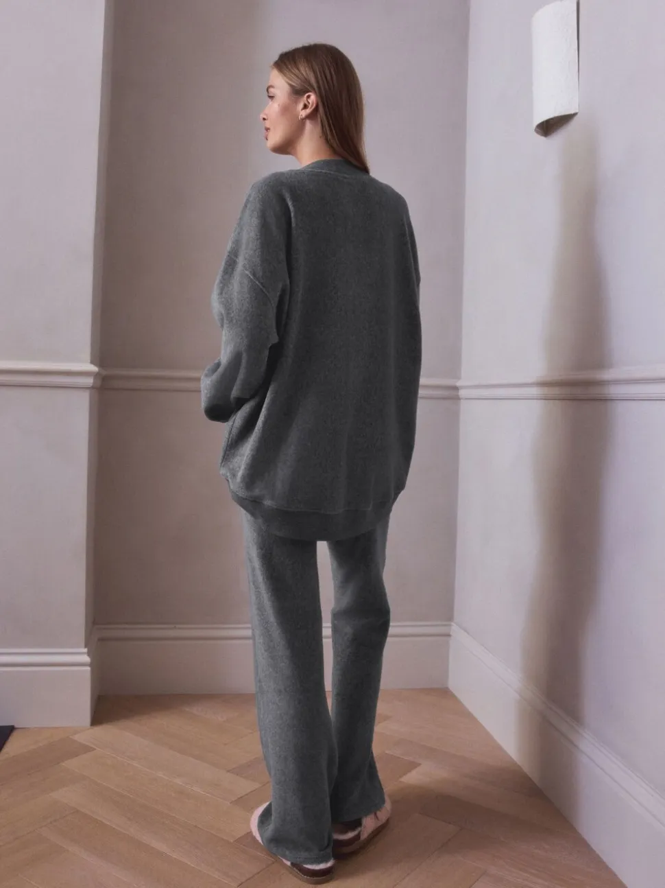 Grijs - STUDIO Fleece Tunic & Joggers Set