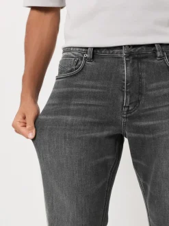 Grijs - ThermoGen - Straight fit - Motionflex jeans