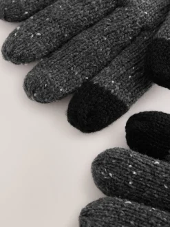 Grijs - Thinsulate Knitted Touchscreen Gloves