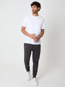 Grijs - Threadbare - Katoenen Blend joggingbroek