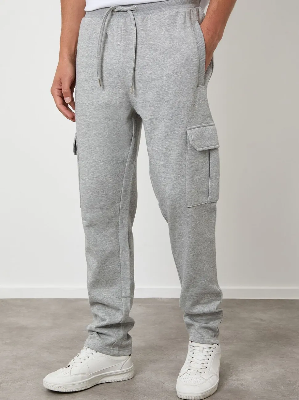 Grijs - Threadbare Cargo Joggers