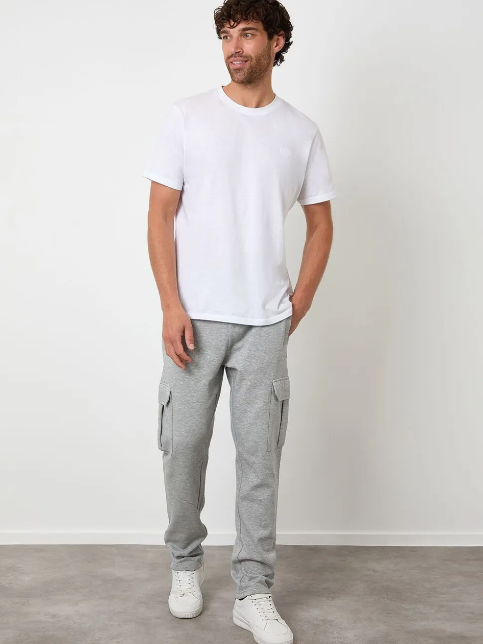 Grijs - Threadbare Cargo Joggers