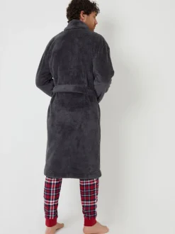 Grijs - Threadbare Cosy Borg Dressing Gown