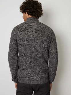 Grijs - Threadbare vest met ritssluiting