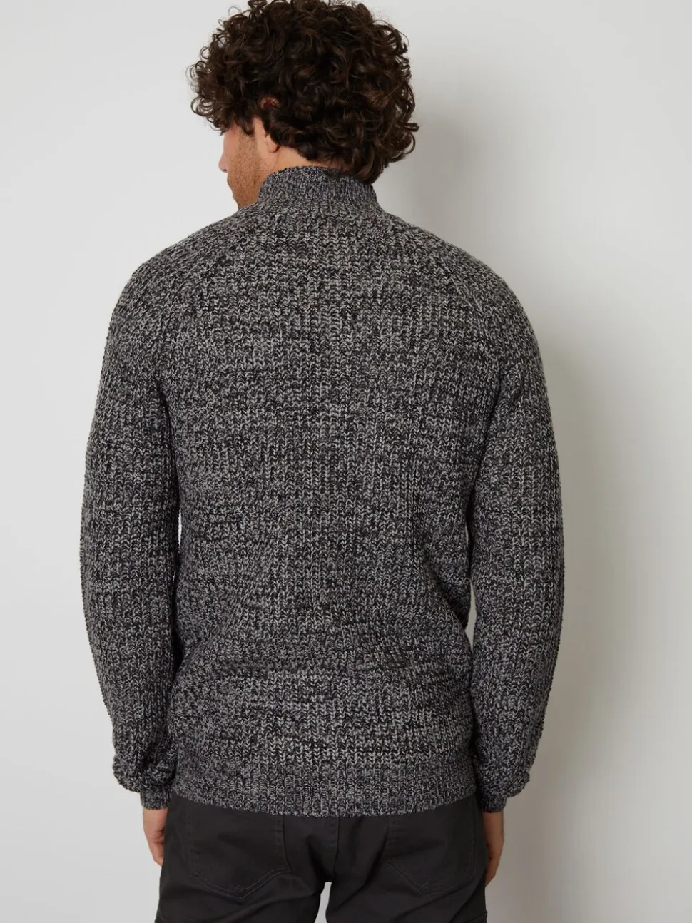 Grijs - Threadbare vest met ritssluiting