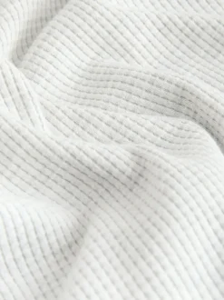 Grijs - T-shirt met henleyhals en lange mouwen