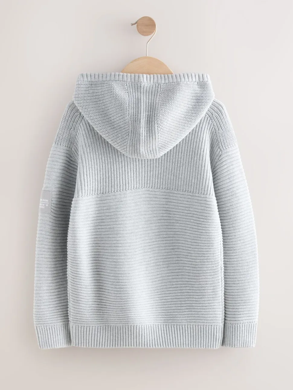 Grijs - Utility gebreide hoodie (3-16jr)