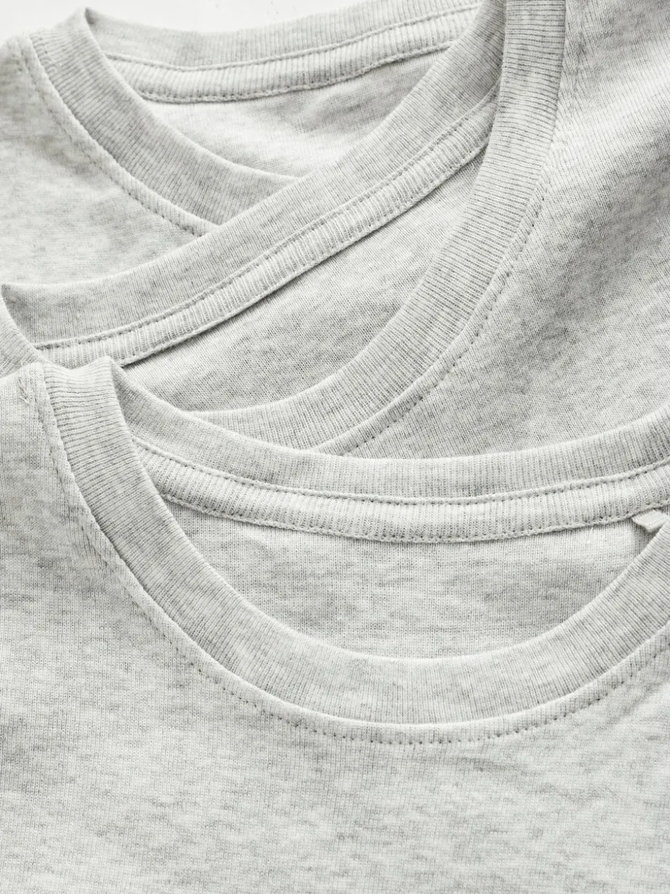 Grijs - Verpakking van 3 100% katoenen shirts met korte mouwen (1,5-16jr)
