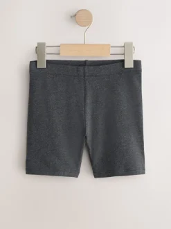 Grijs - Verpakking van 5 stretchy fietsshorts met hoog katoengehalte (3-16jr)