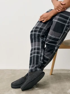 Grijs - Wide Fit Closed Back Slippers