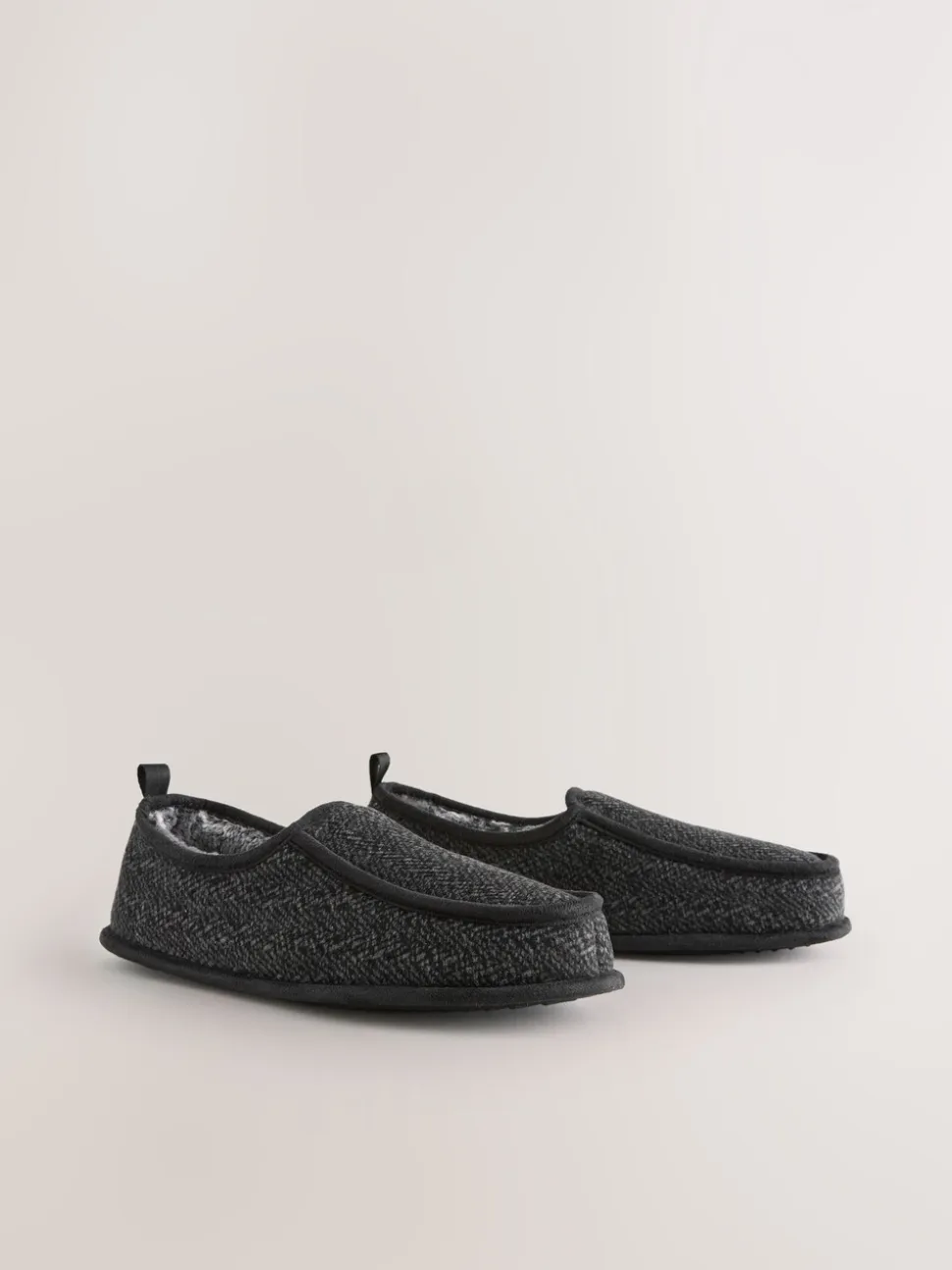Grijs - Wide Fit Closed Back Slippers