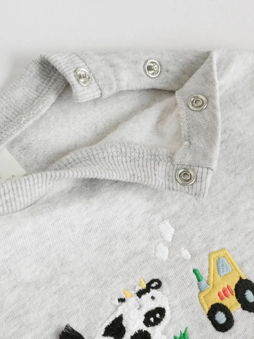 Grijs boerderijfiguur - Set met baby-sweatshirt en legging (0mnd-3jr)