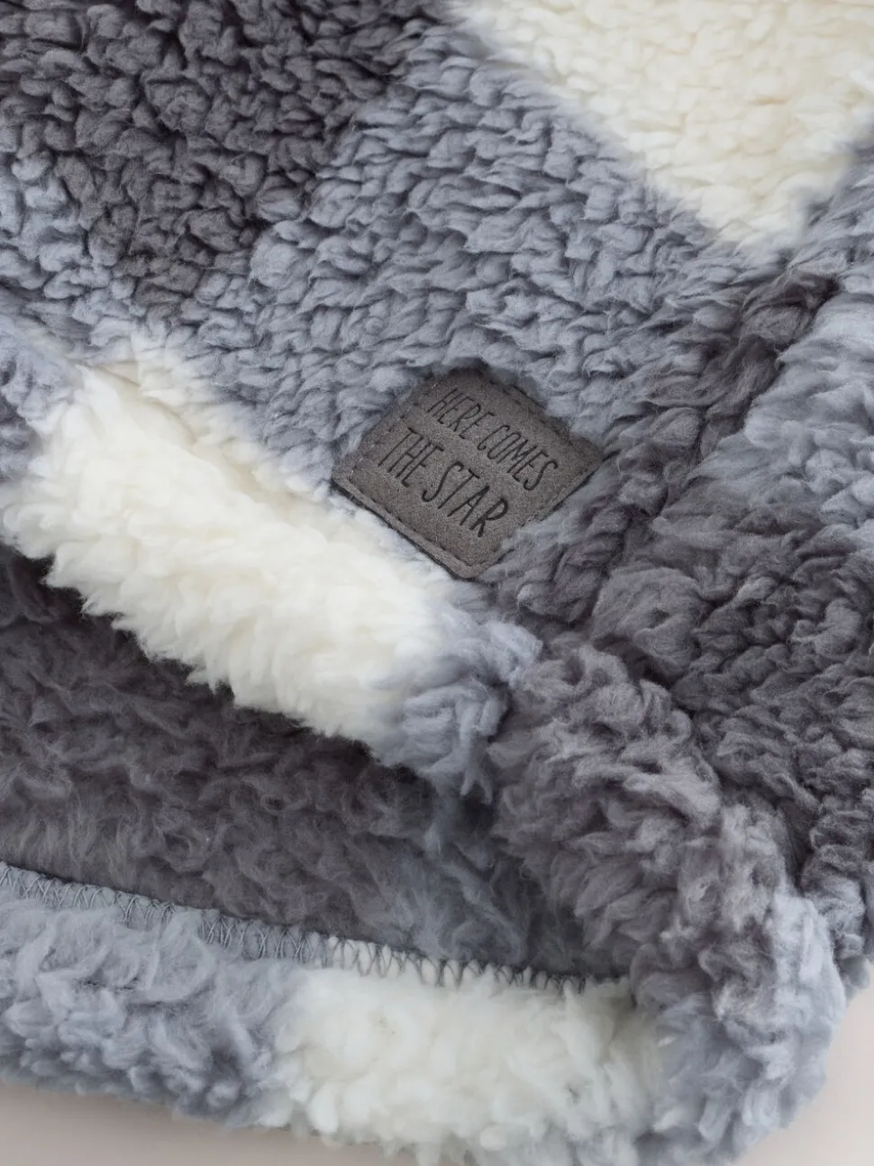 Grijs dambordpatroon - Fleece shacket van borg (3 mnd - 7 jr)