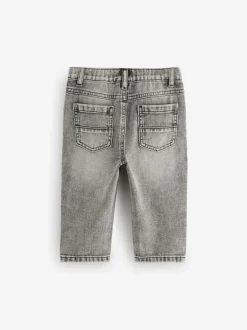 Grijs denim - Jeans met geplooide voorkant (3mnd-7jr)