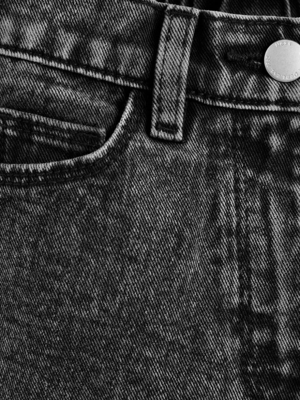 Grijs denim - Mom 100% katoenen jeans (3-16jaar)