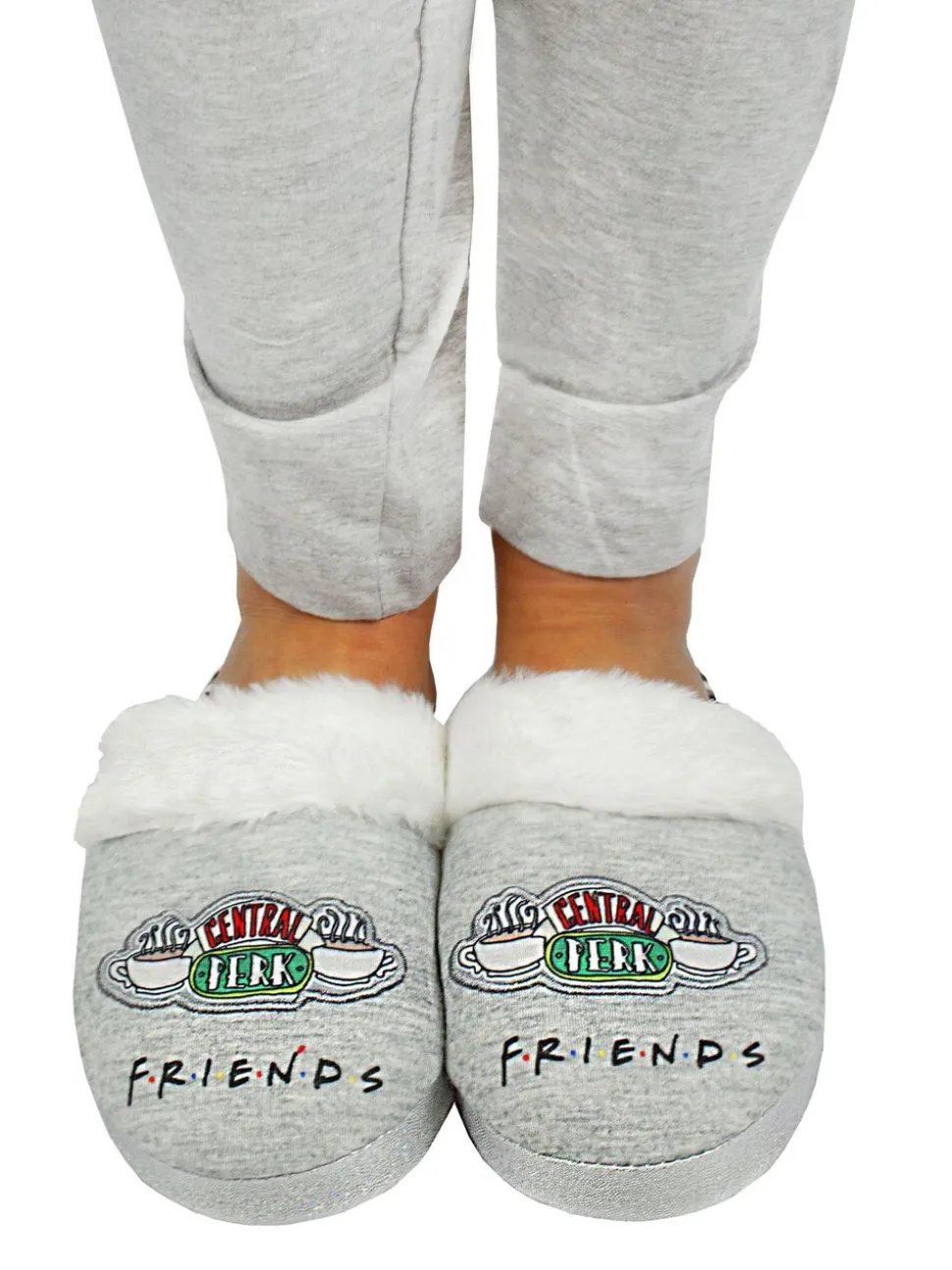 Grijs Friends - Vanilla Underground winterse pantoffelmuiltjes voor dames
