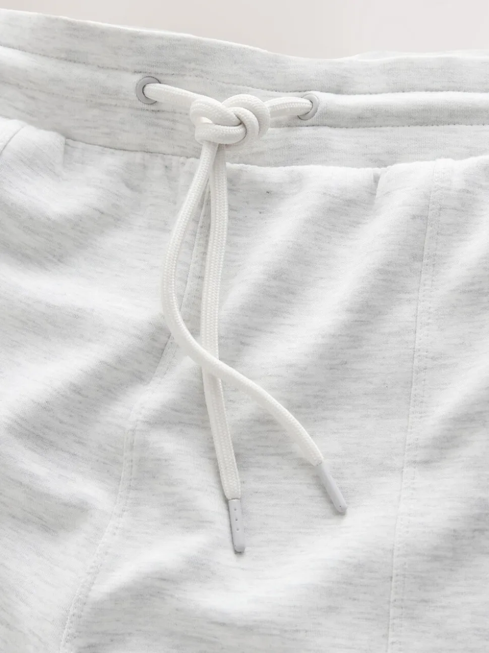 Grijs gemêleerd - Premium jersey joggingbroek met wijde pijpen