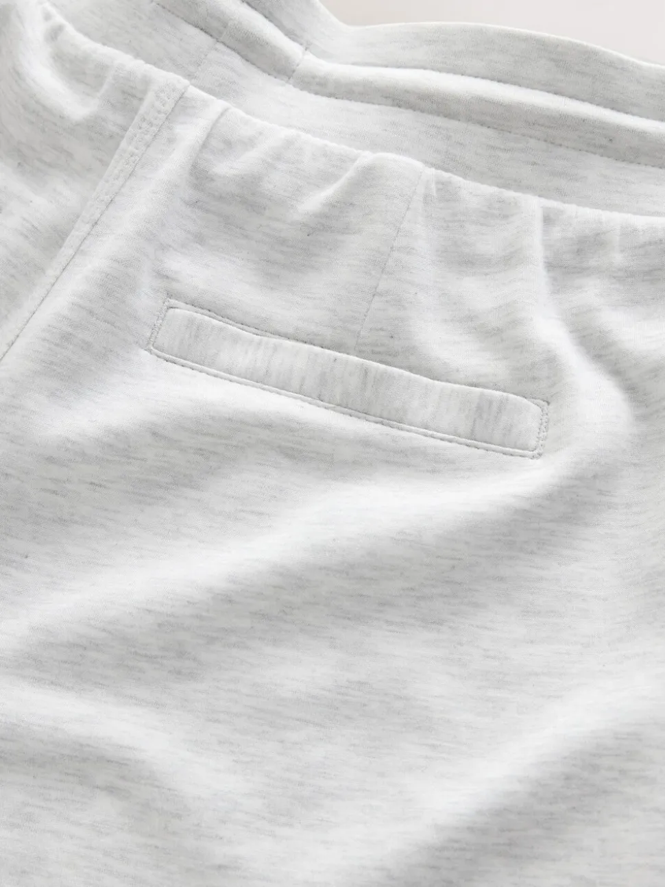Grijs gemêleerd - Premium jersey joggingbroek met wijde pijpen