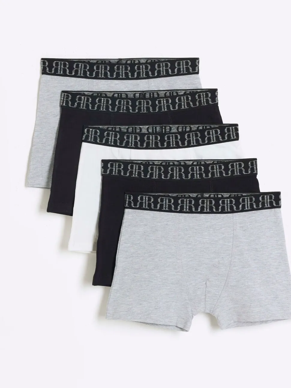 Grijs gemêleerd - River Island - Set van 5 boxershorts