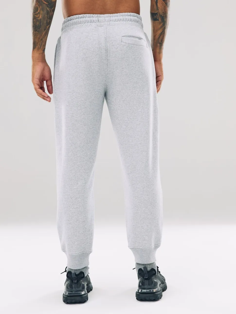 Grijs gemêleerd - Slim Fit - Slim Fit Brushback Heavyweight Joggers