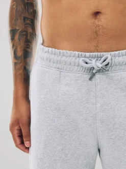 Grijs gemêleerd - Slim Fit - Slim Fit Brushback Heavyweight Joggers