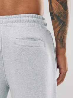 Grijs gemêleerd - Slim Fit - Slim Fit Brushback Heavyweight Joggers
