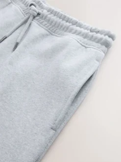 Grijs gemêleerd - Slim Fit - Slim Fit Brushback Heavyweight Joggers