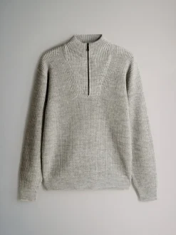 Grijs gemêleerd - The Set 2 Pack Quarter Zip Neck Jumpers