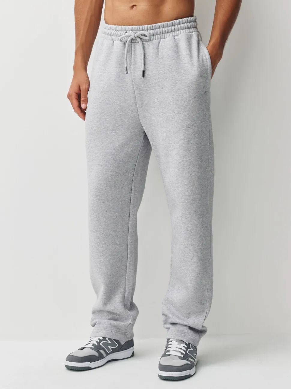 Grijs gemêleerd/marineblauw - Straight Fit Brushback Heavyweight 2 Pack Joggers