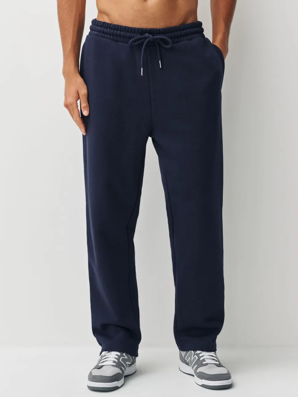 Grijs gemêleerd/marineblauw - Straight Fit Brushback Heavyweight 2 Pack Joggers