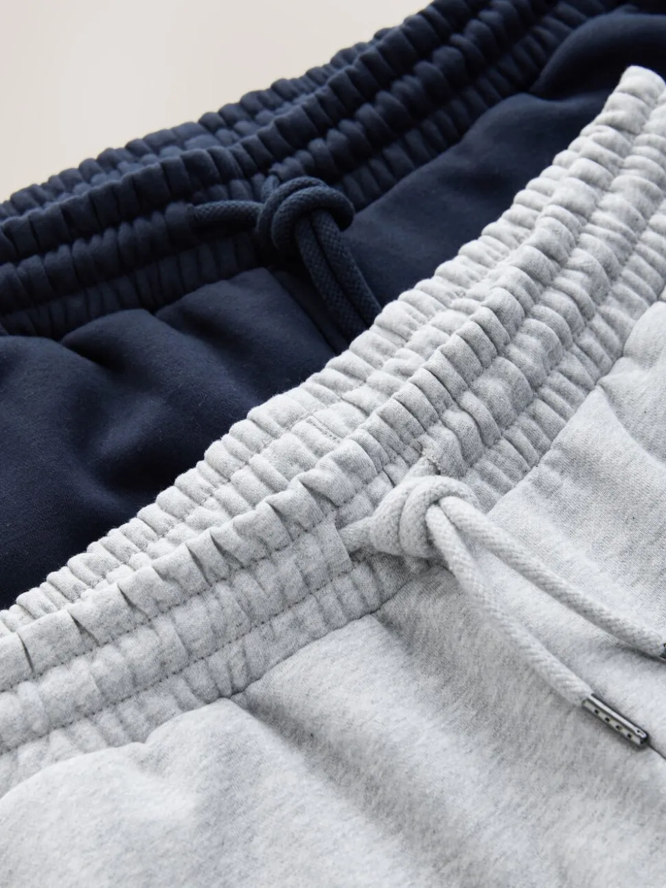 Grijs gemêleerd/marineblauw - Straight Fit Brushback Heavyweight 2 Pack Joggers