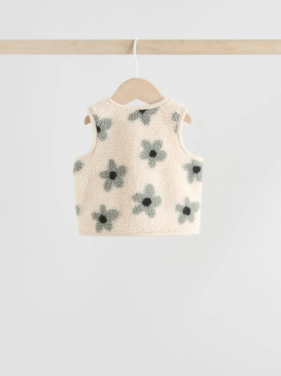 Grijs met bloemen - Babyset van top met Lange mouwen en Leggings met Bodywarmer 3 -delig (0mnd -2jr)