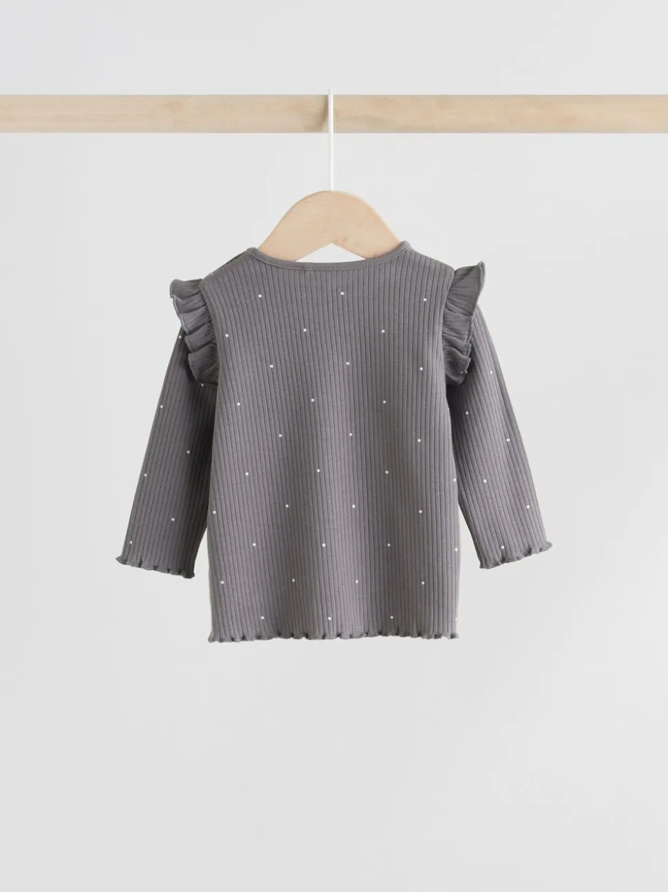 Grijs met bloemen - Babyset van top met Lange mouwen en Leggings met Bodywarmer 3 -delig (0mnd -2jr)