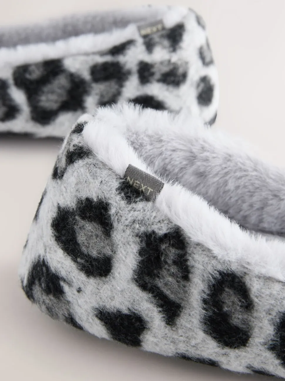 Grijs met dierenprint - Ballerina Flat Slippers