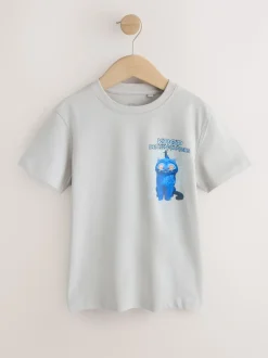 Grijs met print aan de achterkant - KPOP Demon Hunters T-Shirt (6-16yrs)