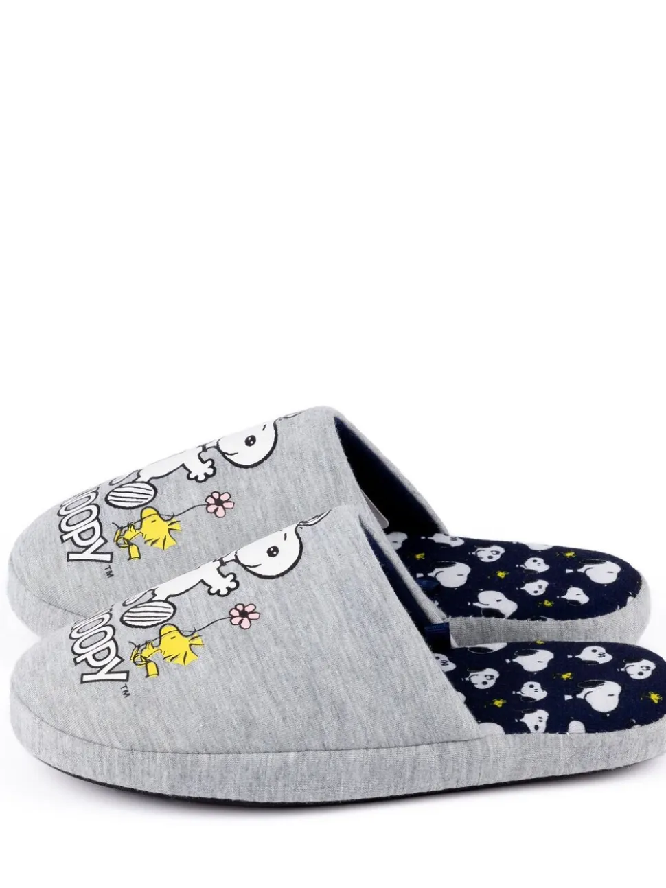 Grijs met Snoopy - Vanilla Underground winterse pantoffelmuiltjes voor dames