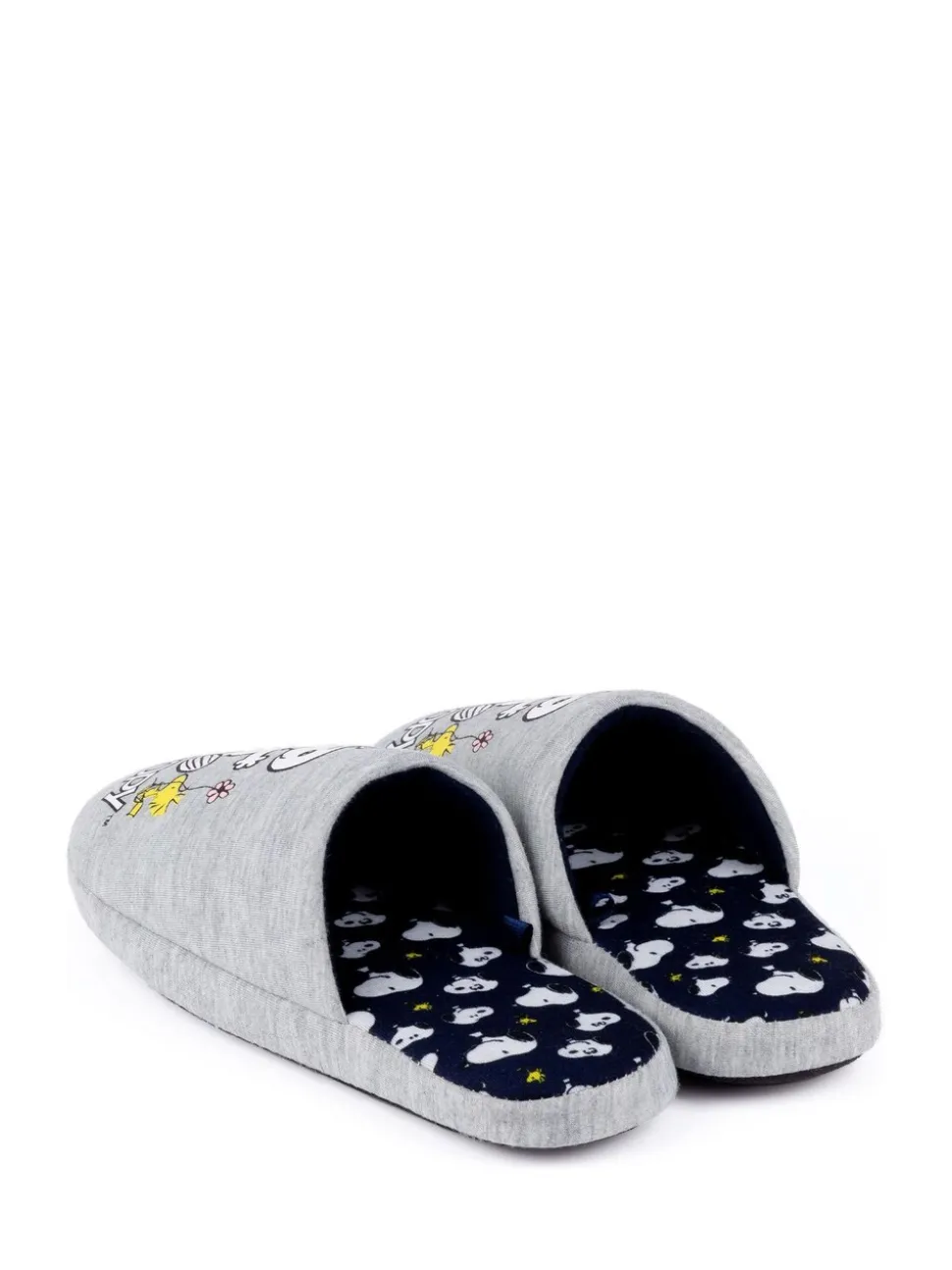 Grijs met Snoopy - Vanilla Underground winterse pantoffelmuiltjes voor dames