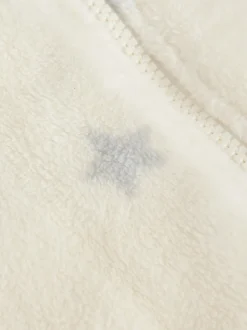 Grijs met sterren - Fleece babypyjama